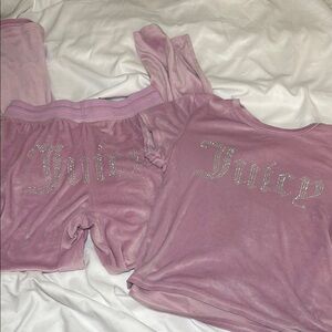 Juicy Couture Pink Velour Set